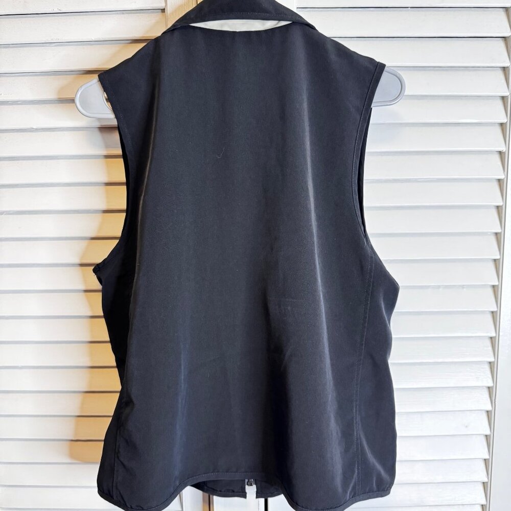 HALEY RESERVE WOMENS MEDIUM BLACK ZIP UP PERFORMANCE VEST GOLF GORPCORE SPORTY - Picture 8 of 8